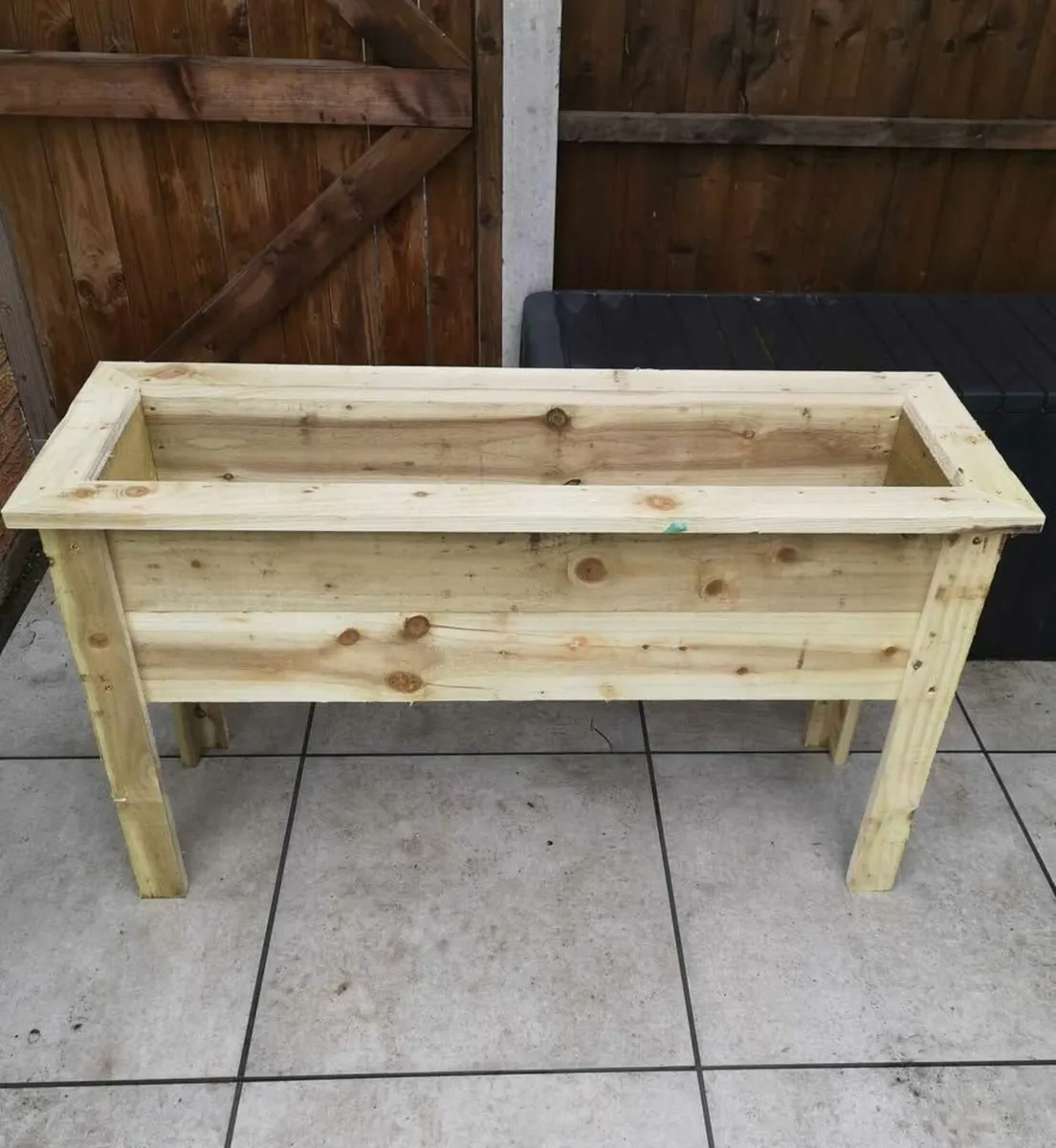 Square Wooden Flower/Vegetable Planter - Image 1