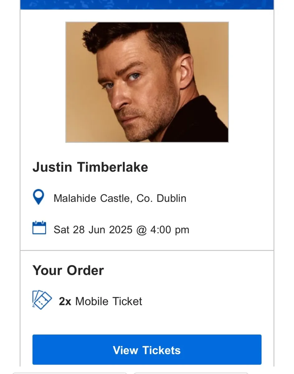 Justin Timberlake Tickets - Image 1