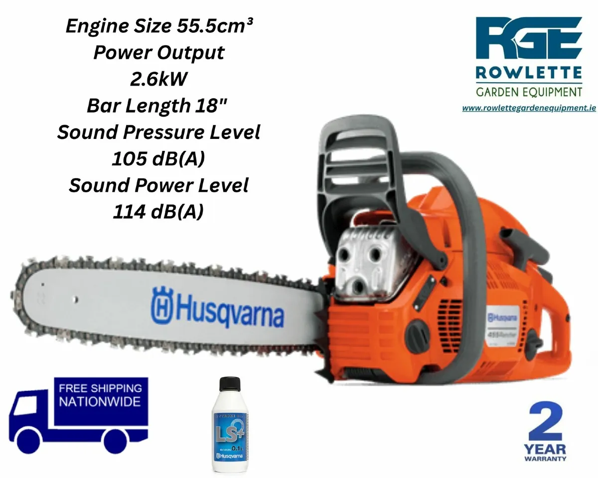 Husqvarna 455 Rancher Chainsaw (18” bar) - Image 1