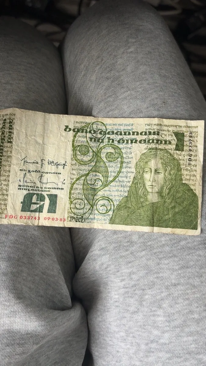 Vintage Irish Pound Note - Image 1