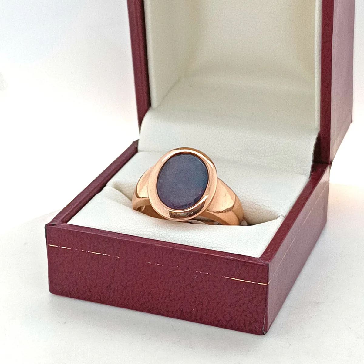 Vintage 14k Rose Gold Opal Ring - Image 2