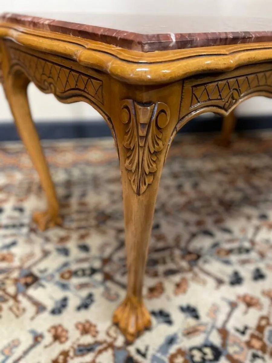 A Very Good Vintage French Marble Top Coffee Table. - Image 3