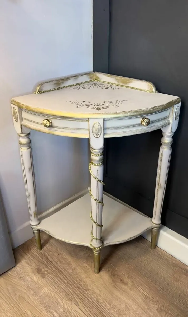 Versailles Corner Elegance Provincial Corner Table - Image 1