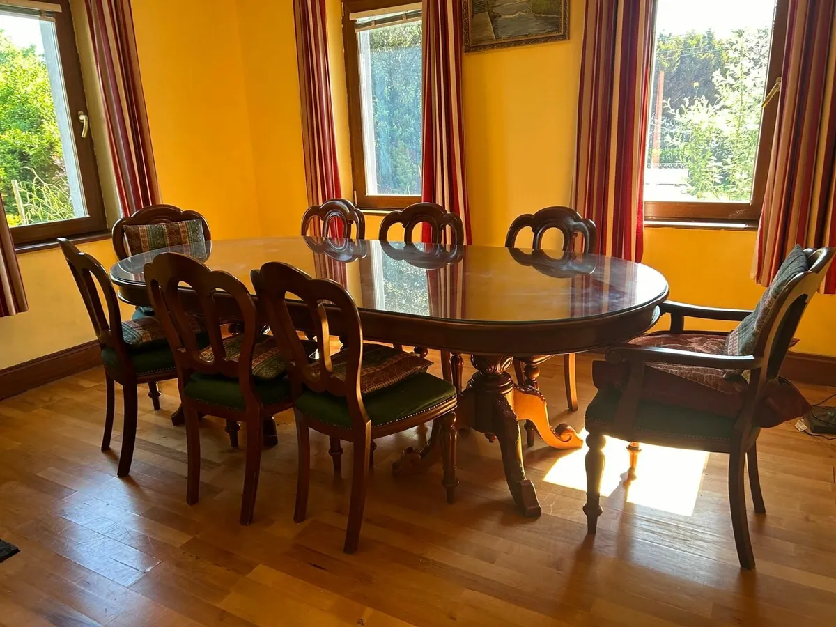 Dining room table and chairs