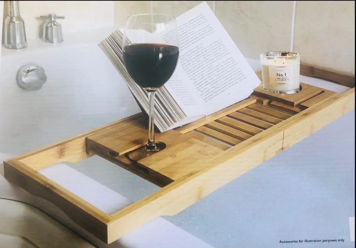 Extendable Bath Tray Tidy Caddy Shelf NEW - Image 1