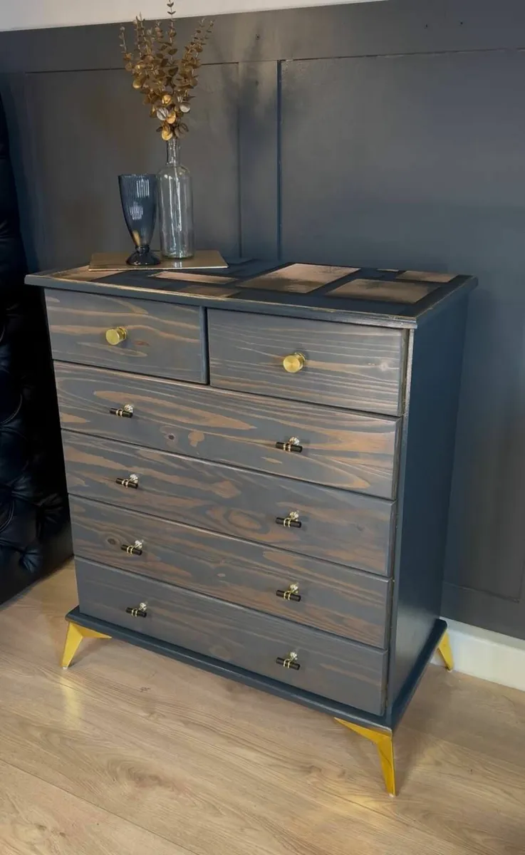 Greywood Glamour Luxe Chest – Elegant 6-Drawer - Image 3