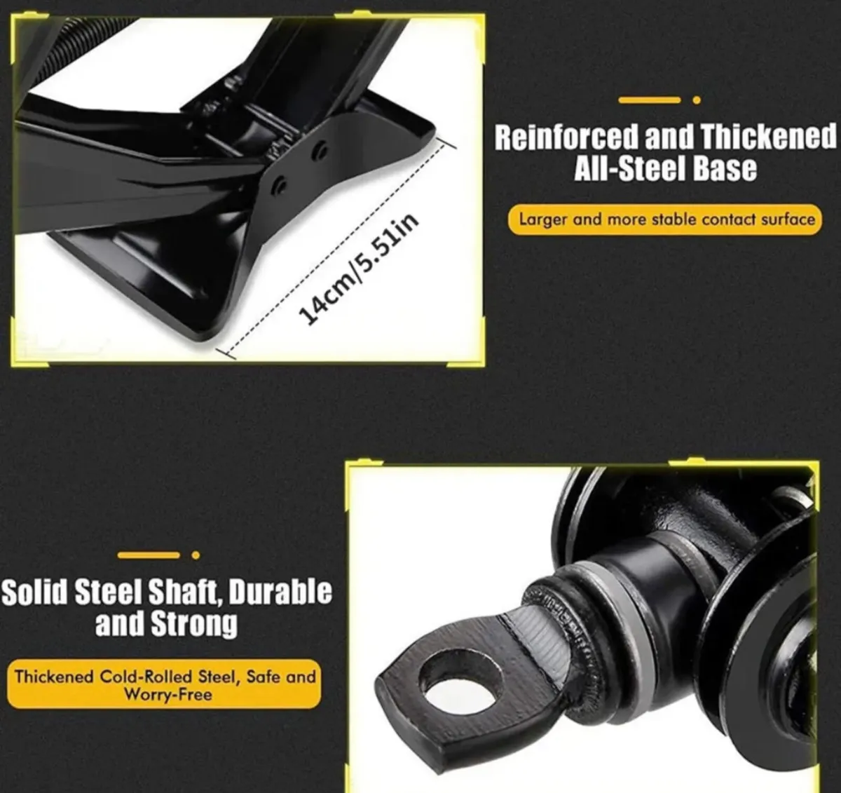 2.5 Ton Tonne Scissor Jack with Crank Speed Handle - Image 4