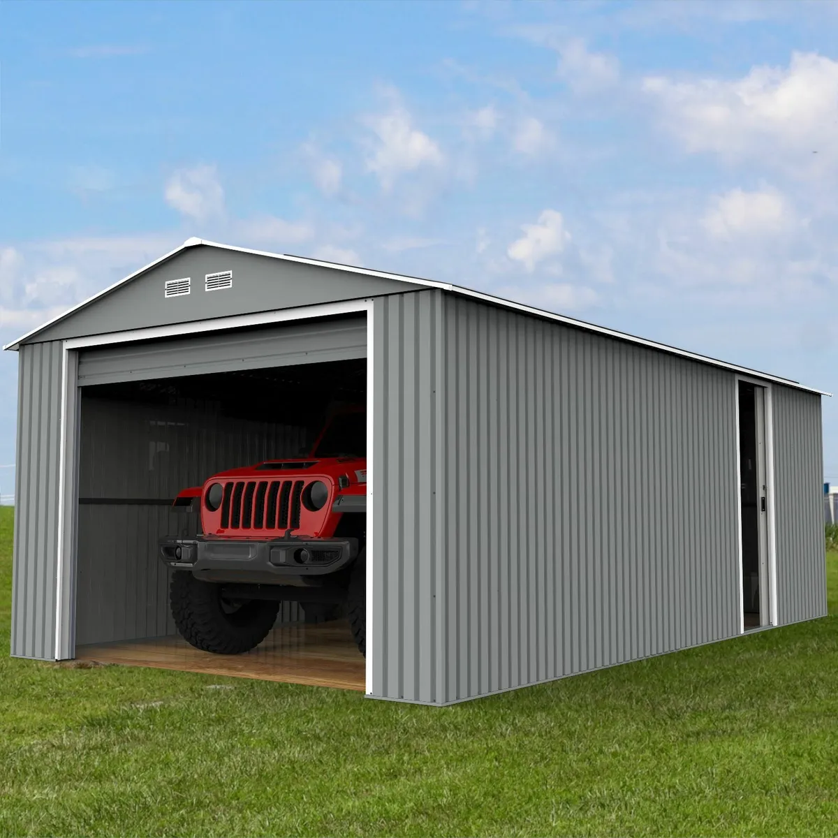 Steel Car Garage  12x20.  Last One Till September! - Image 4