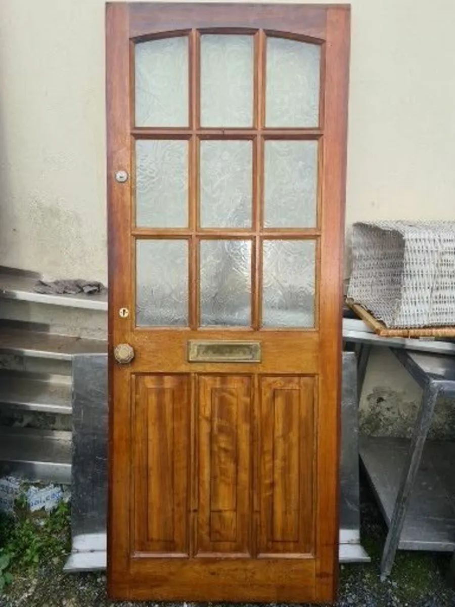 Front external half French Teak door - Image 2