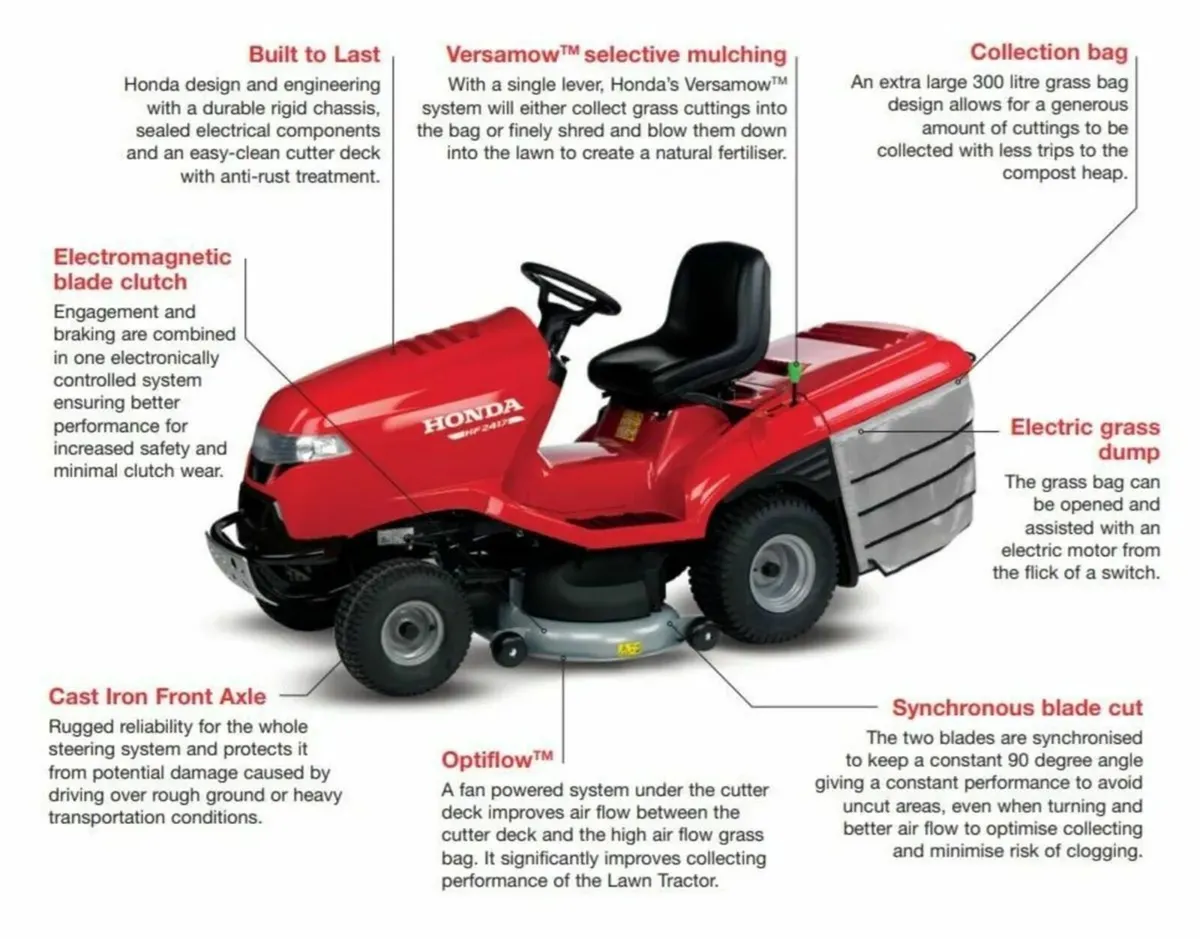 HF2417 HME Ride on Tractor Mower - Image 1