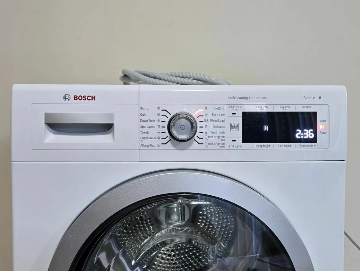 Bosch 9kg  Heat Pump Condenser Dryer - Image 4