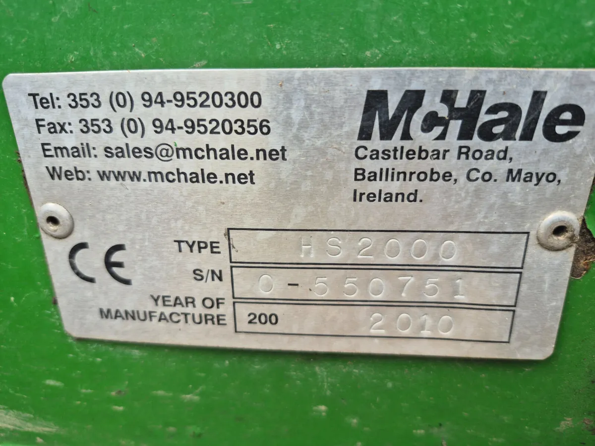 2010 McHale HS2000 - Image 1