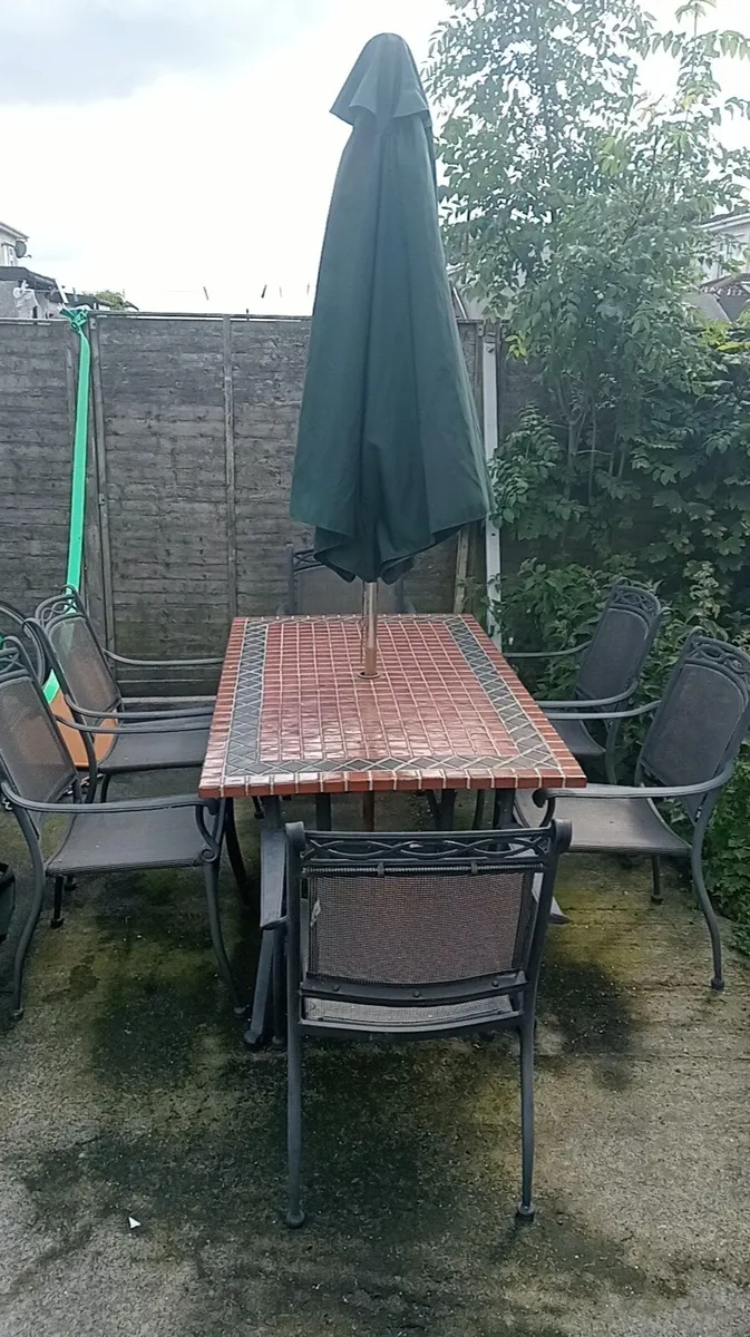 Garden table and chairs