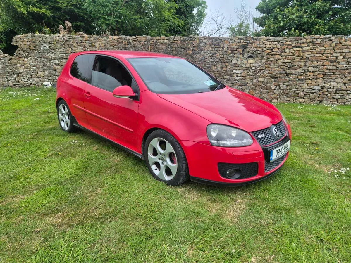 VOLKSWAGEN GOLF, GTI, 3DR, RED, MANUAL, 2008. - Image 1