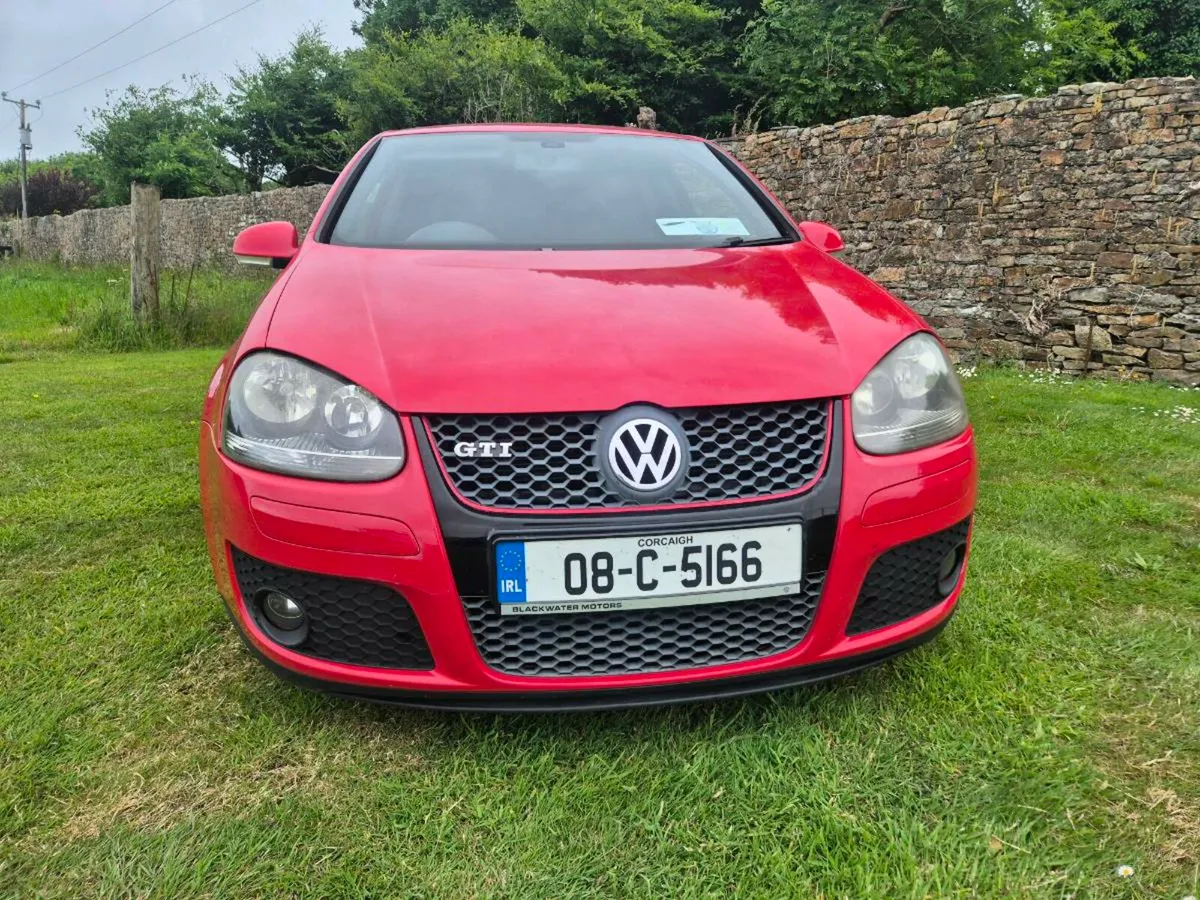 VOLKSWAGEN GOLF, GTI, 3DR, RED, MANUAL, 2008. - Image 2