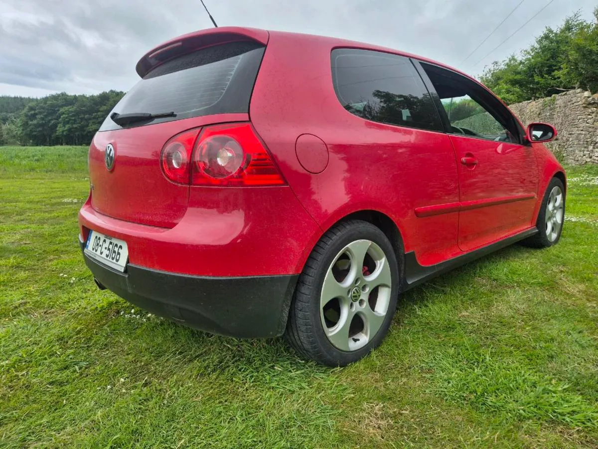 VOLKSWAGEN GOLF, GTI, 3DR, RED, MANUAL, 2008. - Image 4
