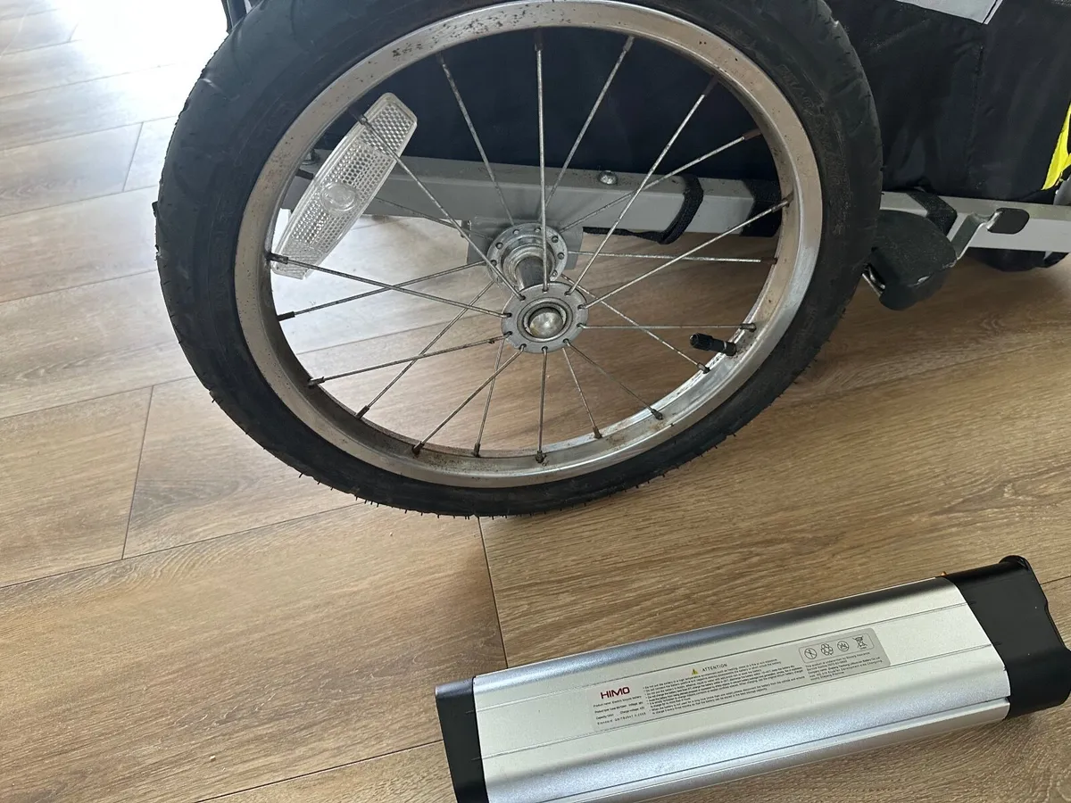Electric Bike + kids trailer + €300 spare battery - Image 3