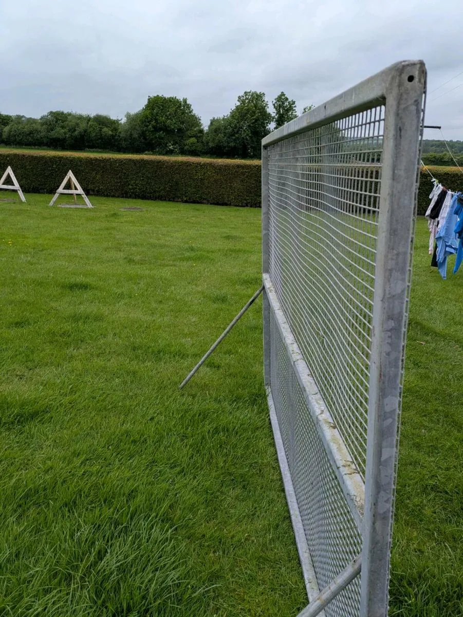 Galvanised fence panel/gate - Image 4