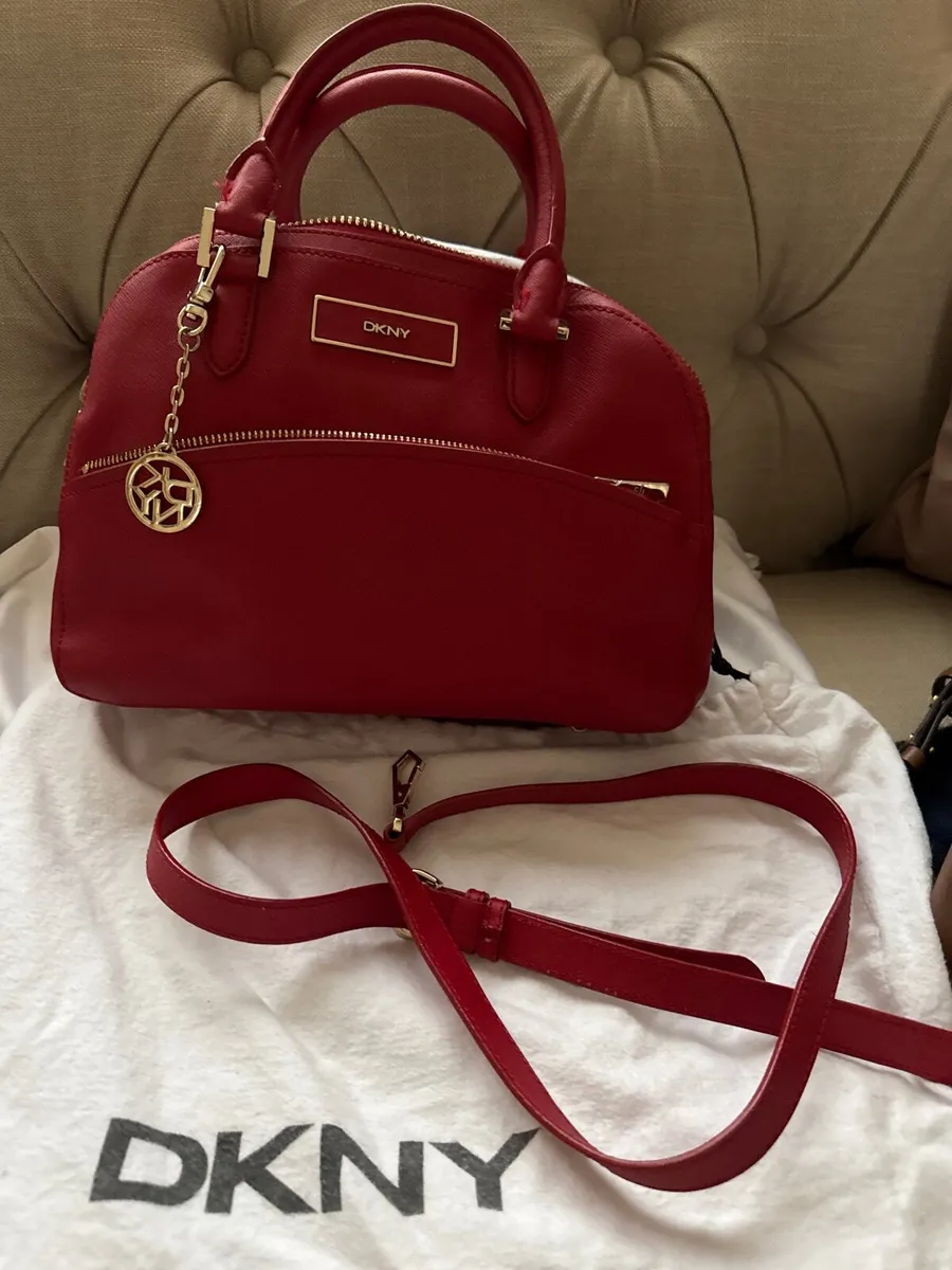 Handbags designer red leather Dkny - Image 2