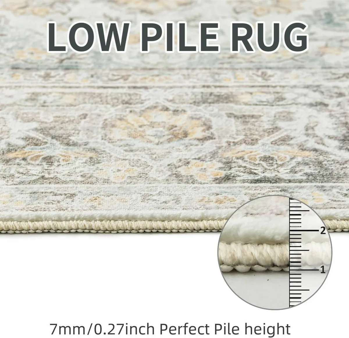 Living Room Soft Kid Pet Friendly Rug 160x230cm - Image 4