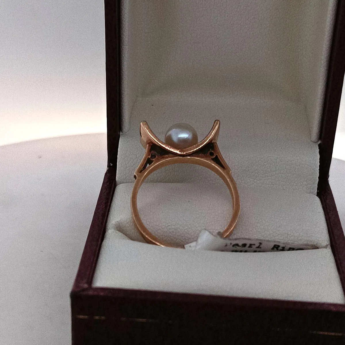 Vintage 1970s Pearl Ring, 9k Yellow Gold - Image 4