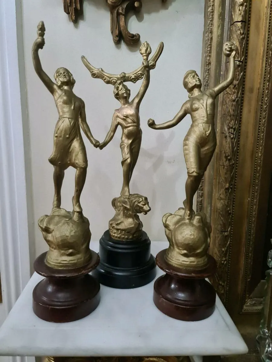1920s art deco statues POSTAGE AVAILABLE - Image 1