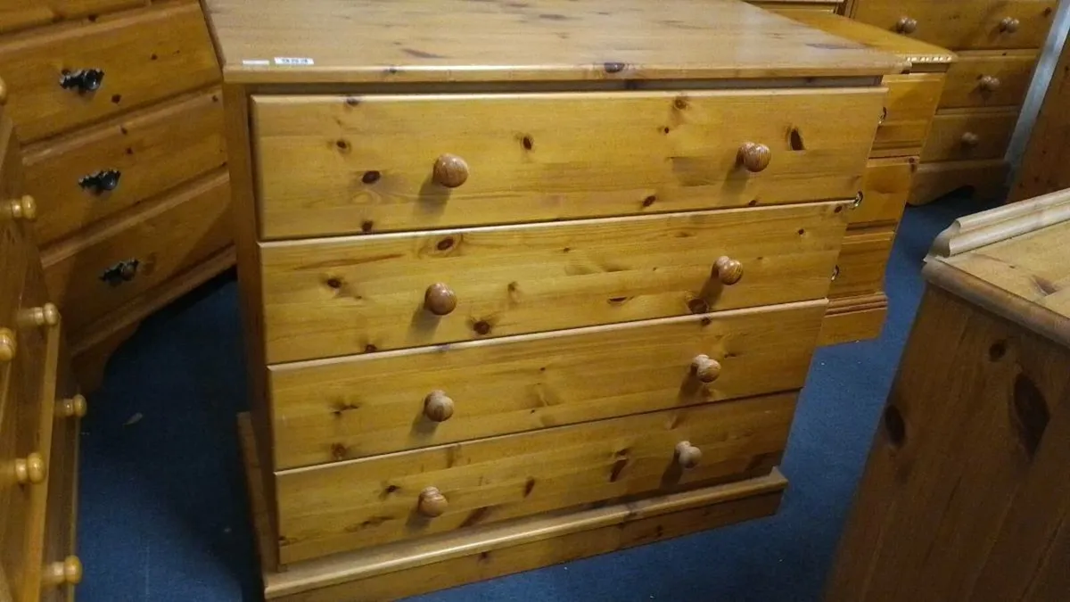 Solid Pine Chest Of Drawers