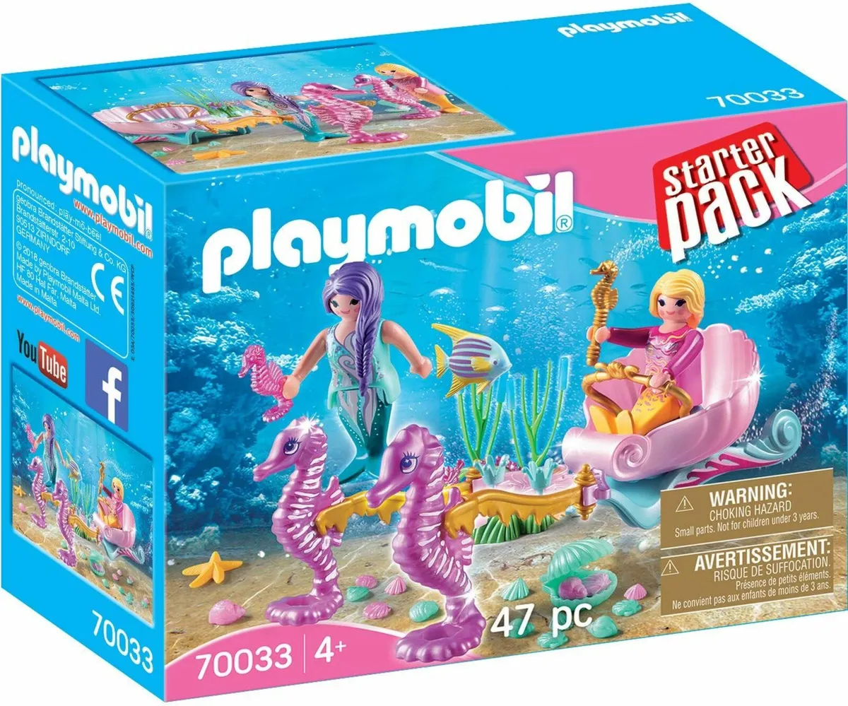 PLAYMOBIL STARTER PACK MERMAID SEAHORSE CARRIAGE