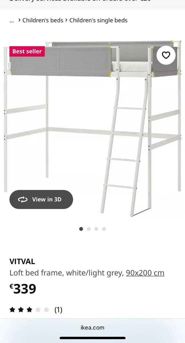 Bunk bed high sleeper - Image 1