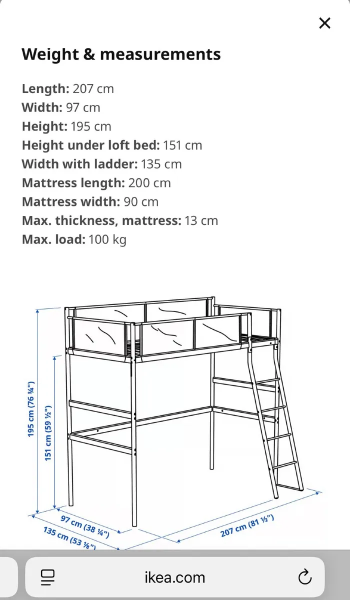 Bunk bed high sleeper - Image 2