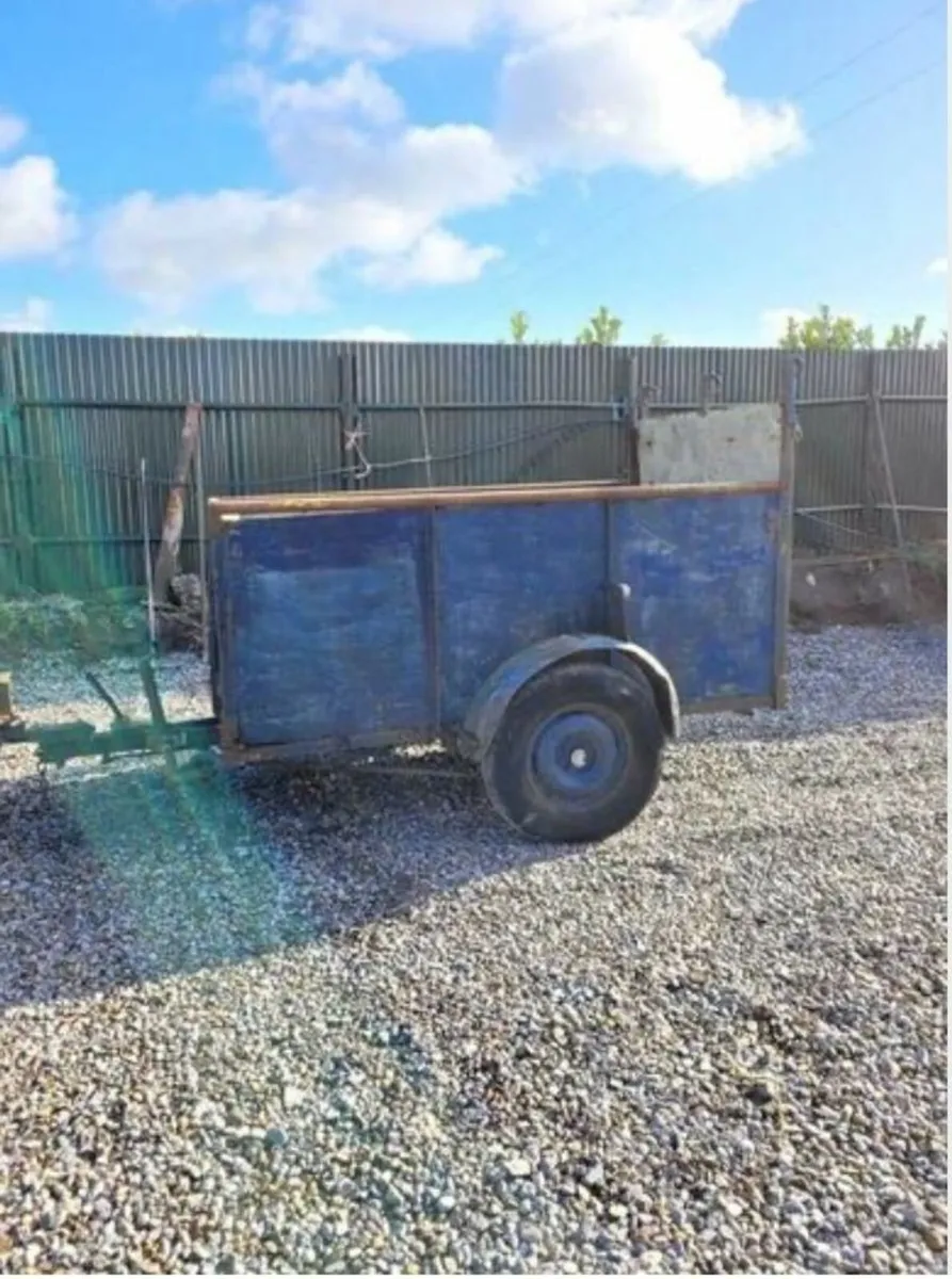 Trailer 8x4 high sides and loading ramp good solid - Image 1