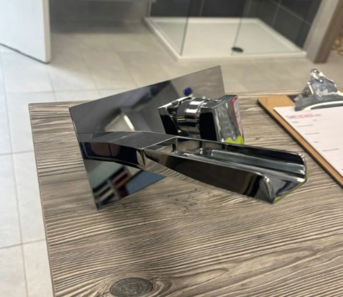 LAST 1 LEFT - Waterfall Wall Mounted Basin Tap - Image 1