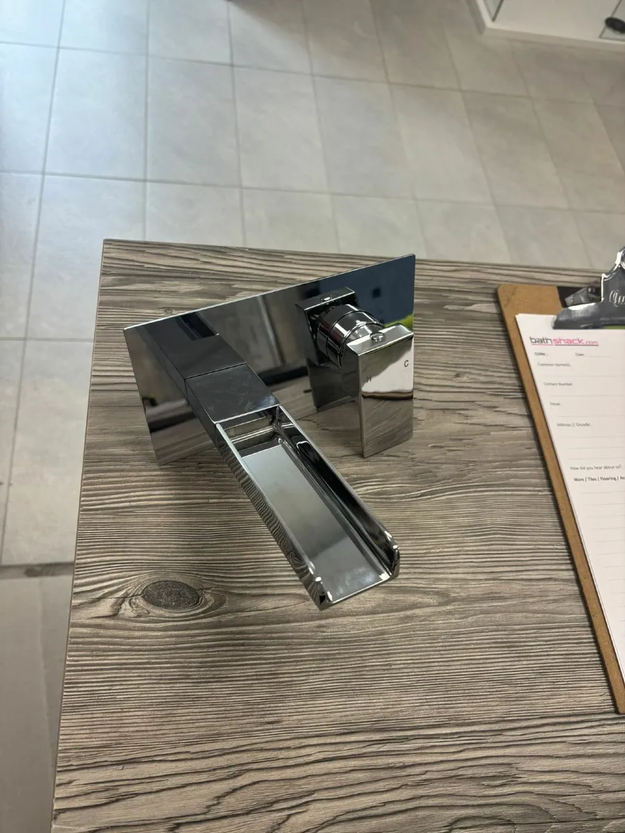 LAST 1 LEFT - Waterfall Wall Mounted Basin Tap - Image 2