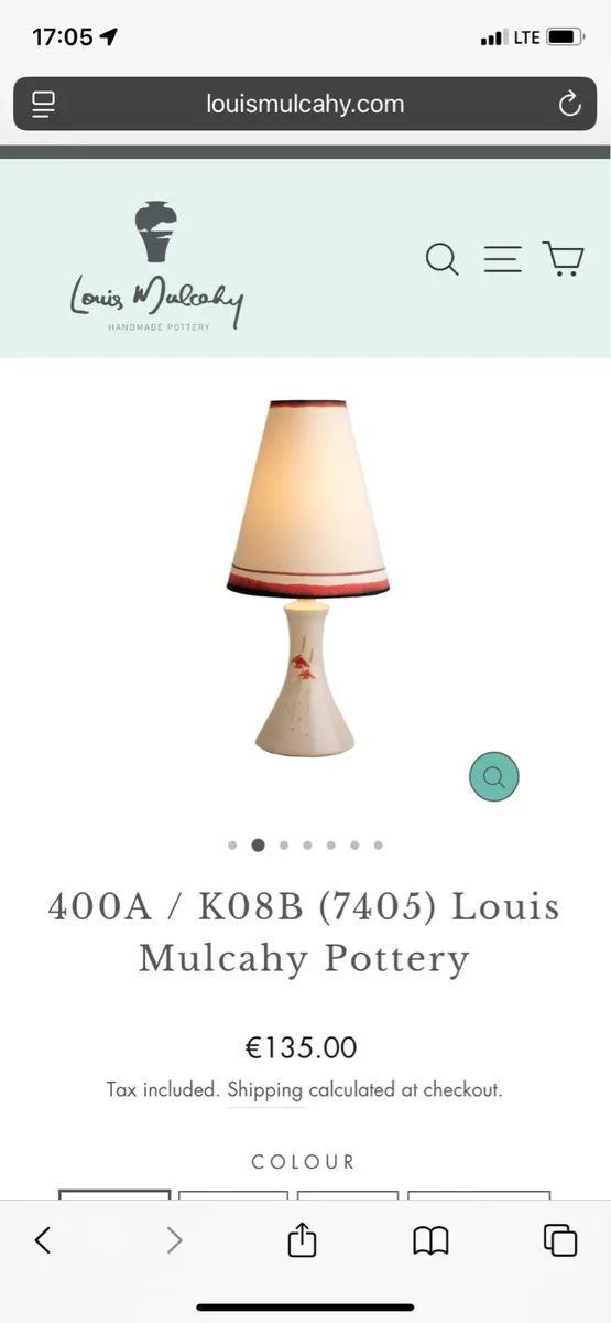 Louis Mulcahy pottery lamp - Image 3
