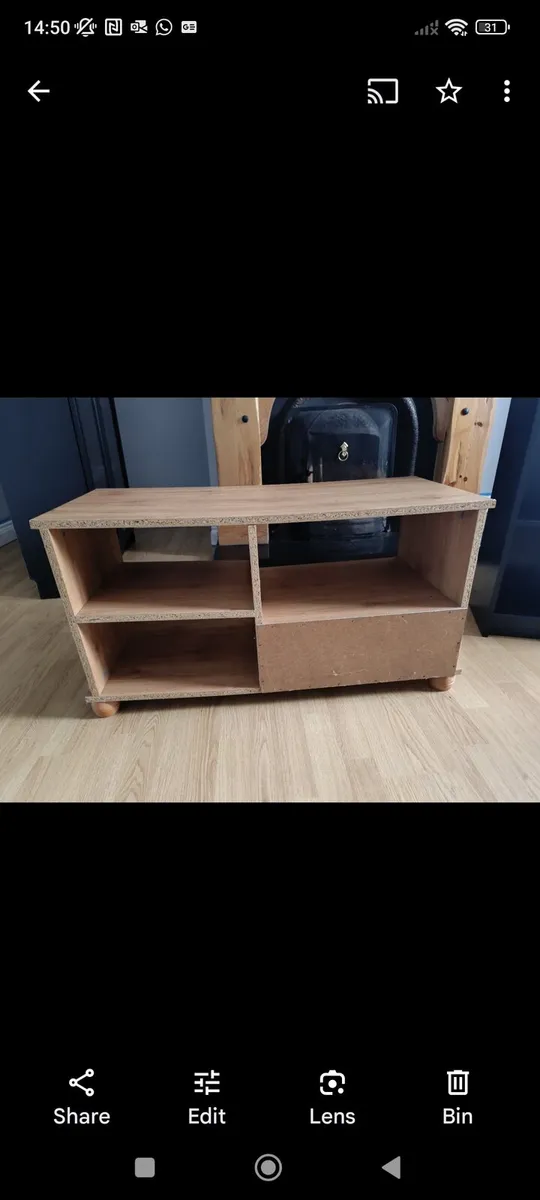 Wooden TV stand