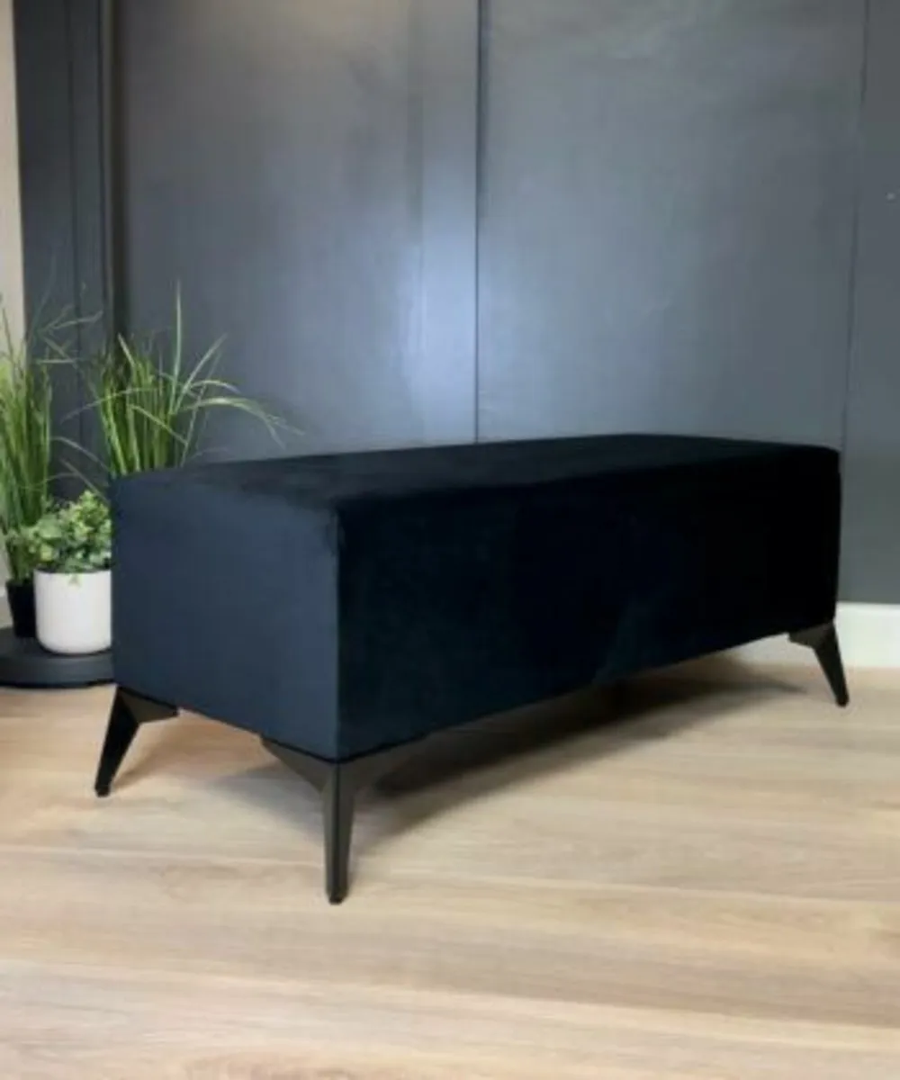 Upholstered Bench Luxor 100x40cm - Image 3