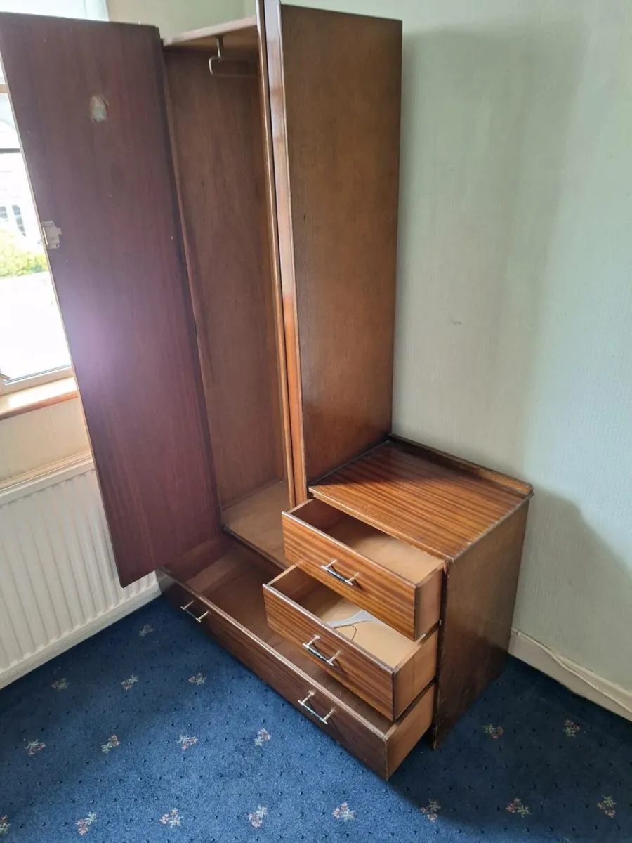 Vintage wardrobe with drawers (DELIVERY) - Image 2