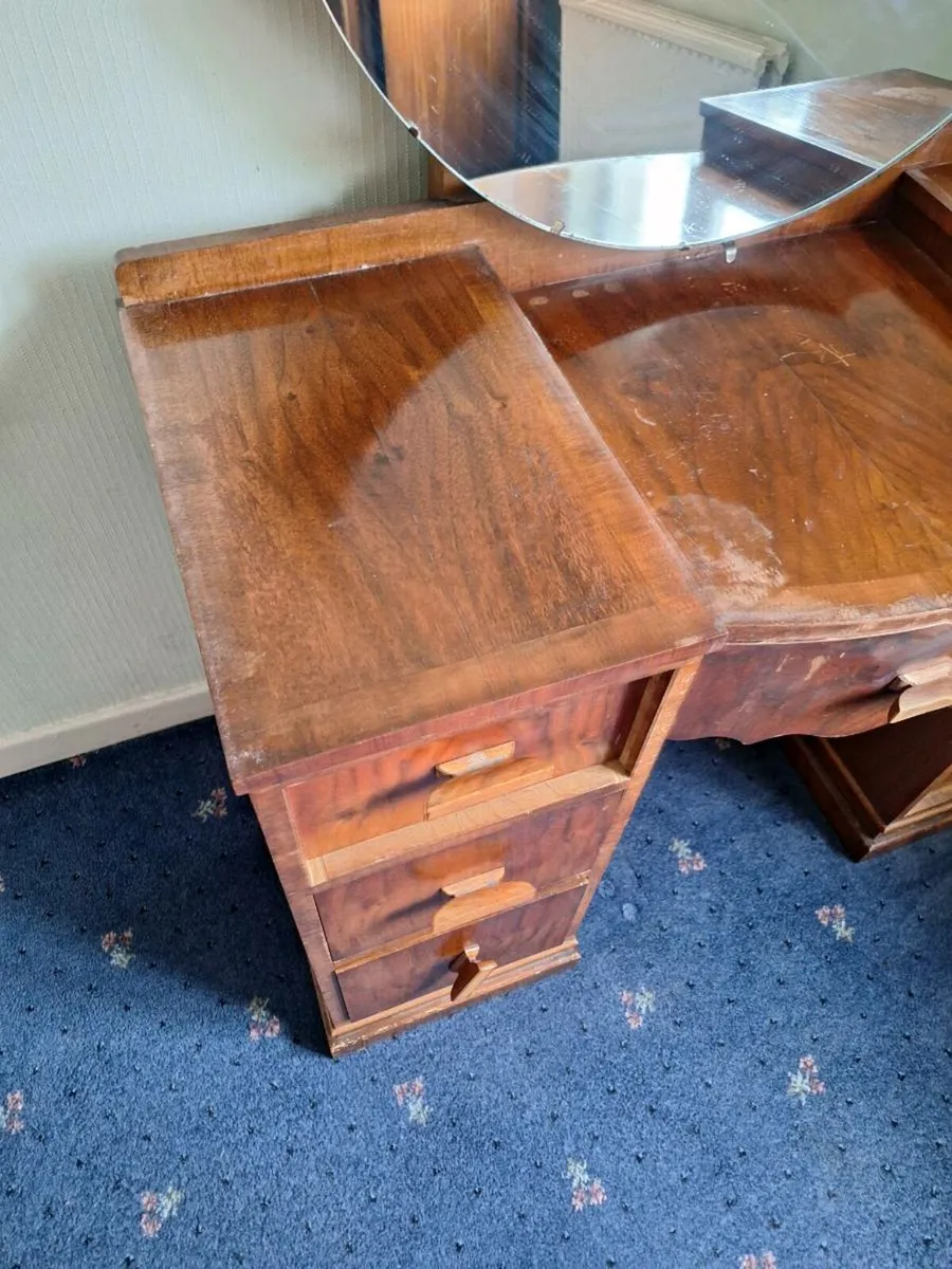 Antique dressing table with mirror (DELIVERY) - Image 2