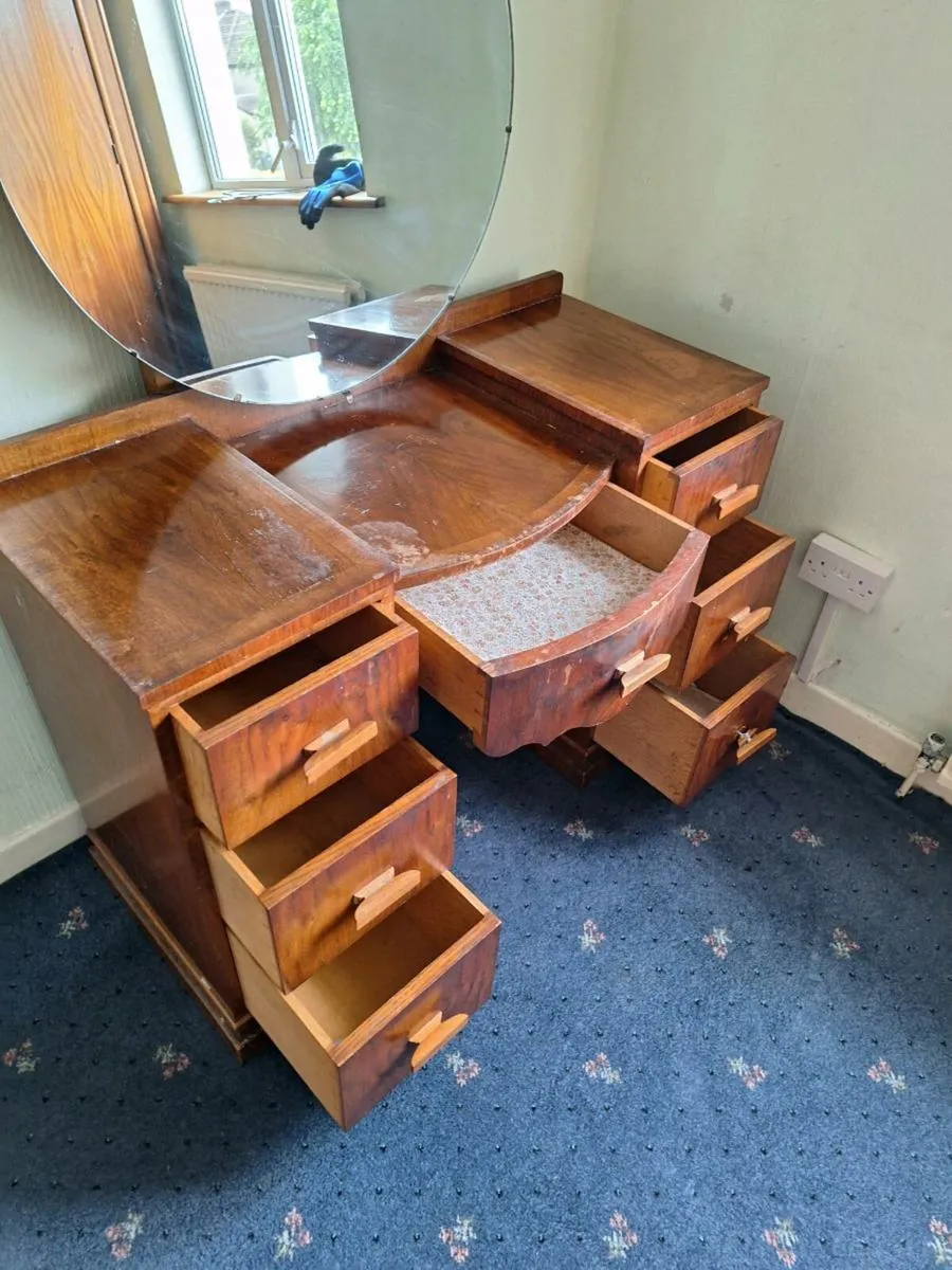 Antique dressing table with mirror (DELIVERY) - Image 4