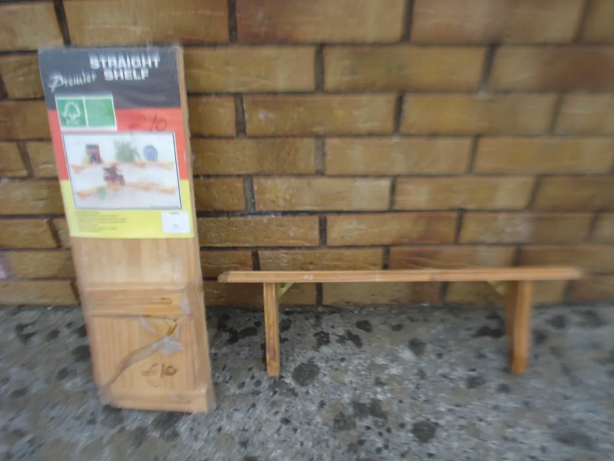 PINE SHELVES. NEW & USED, - Image 3