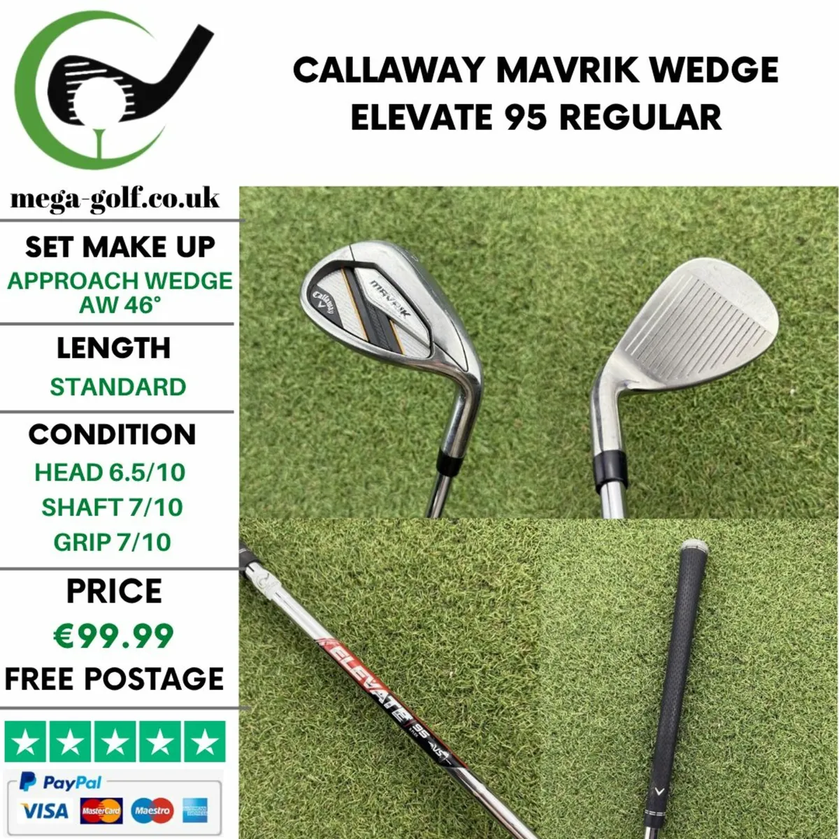 CALLAWAY MAVRIK WEDGE AW 46° / ELEVATE 95 REGULAR - Image 1