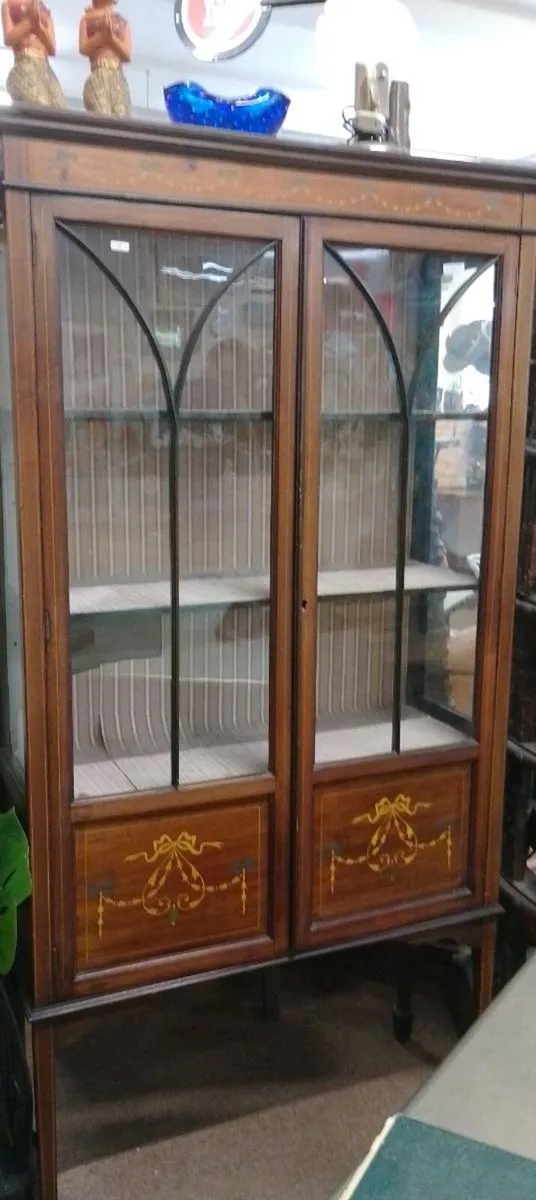 Edwardian Era Glass Display Cabinet - Image 1
