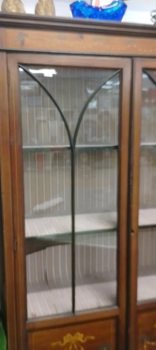 Edwardian Era Glass Display Cabinet - Image 2