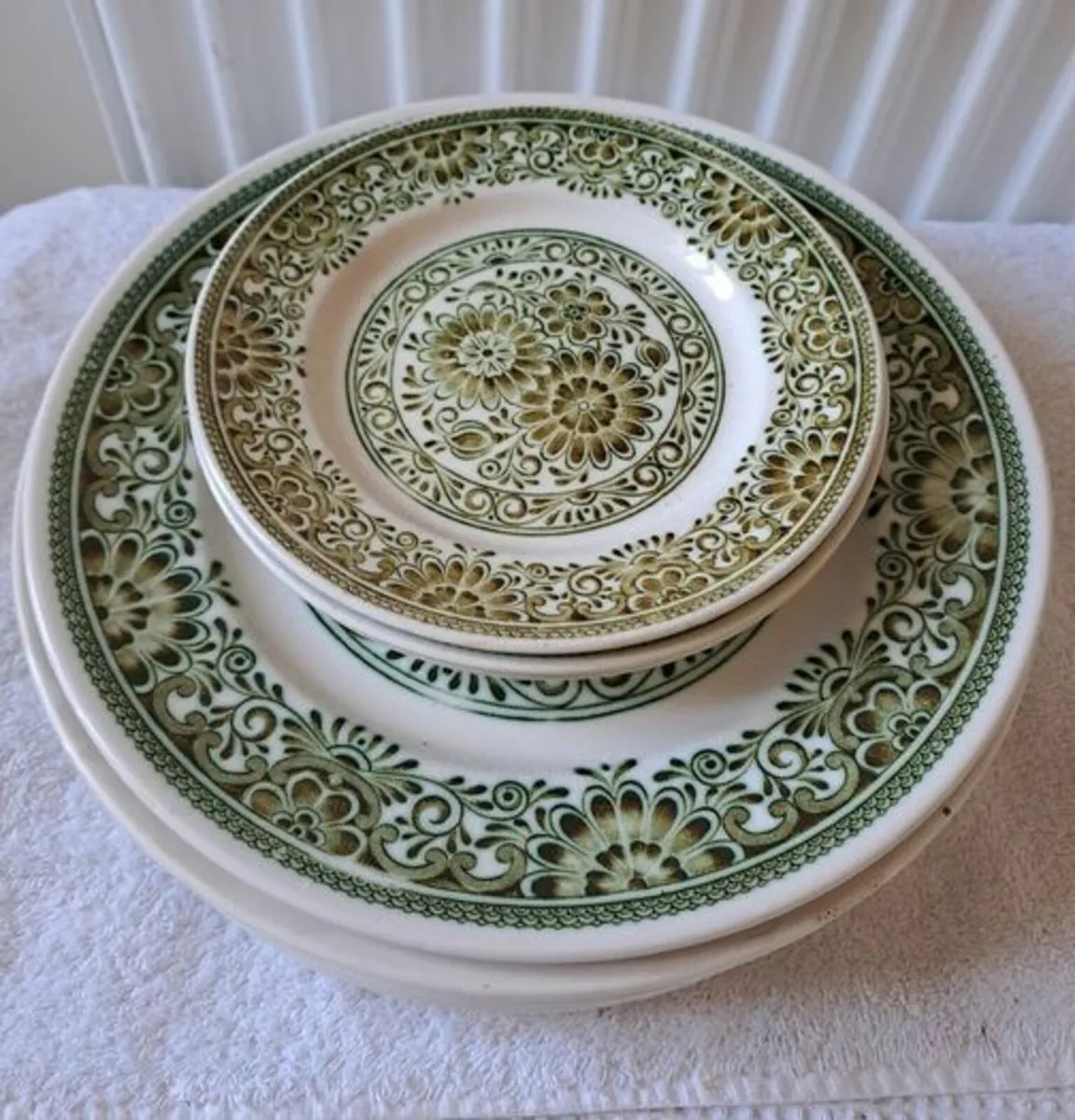 Vintage Broadhurst and Sons plates cups and bowls - Image 2
