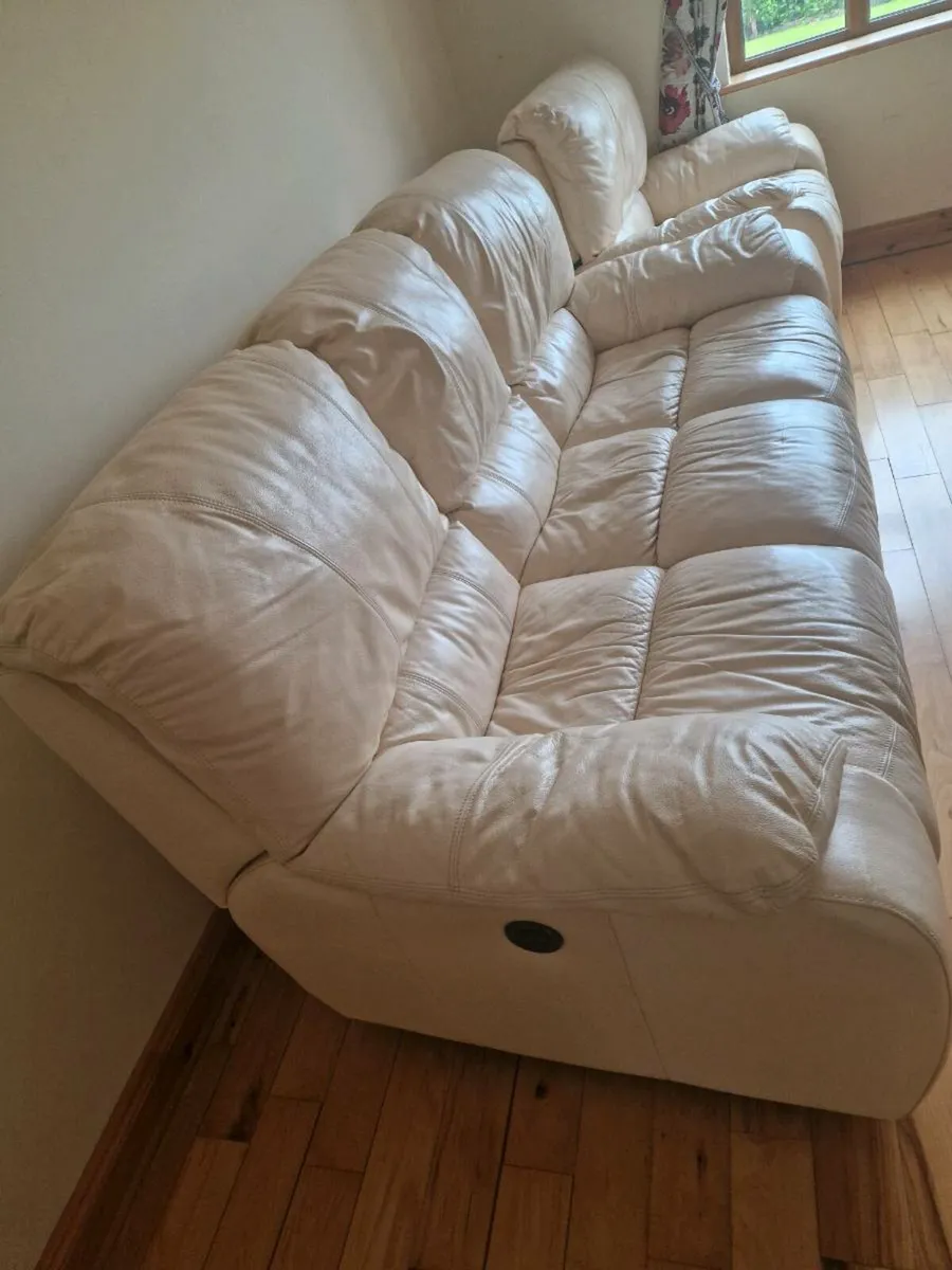 Leather couch and armchair - Image 3