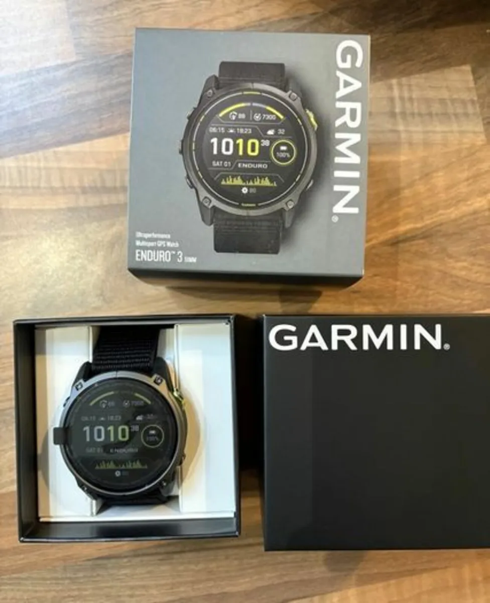 Garmin Enduro 3 - boxed with receipt and extras