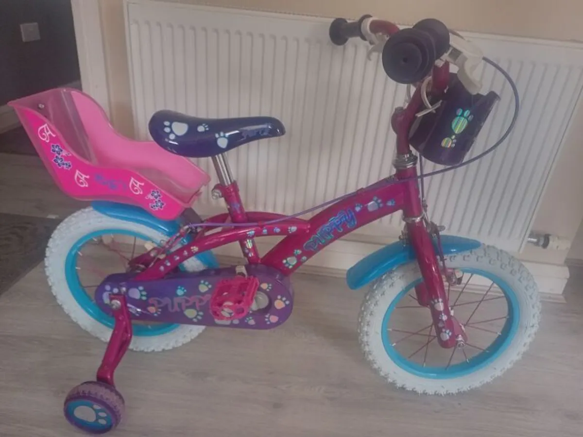 kids puppy bike size 14 inch wheels - Image 1