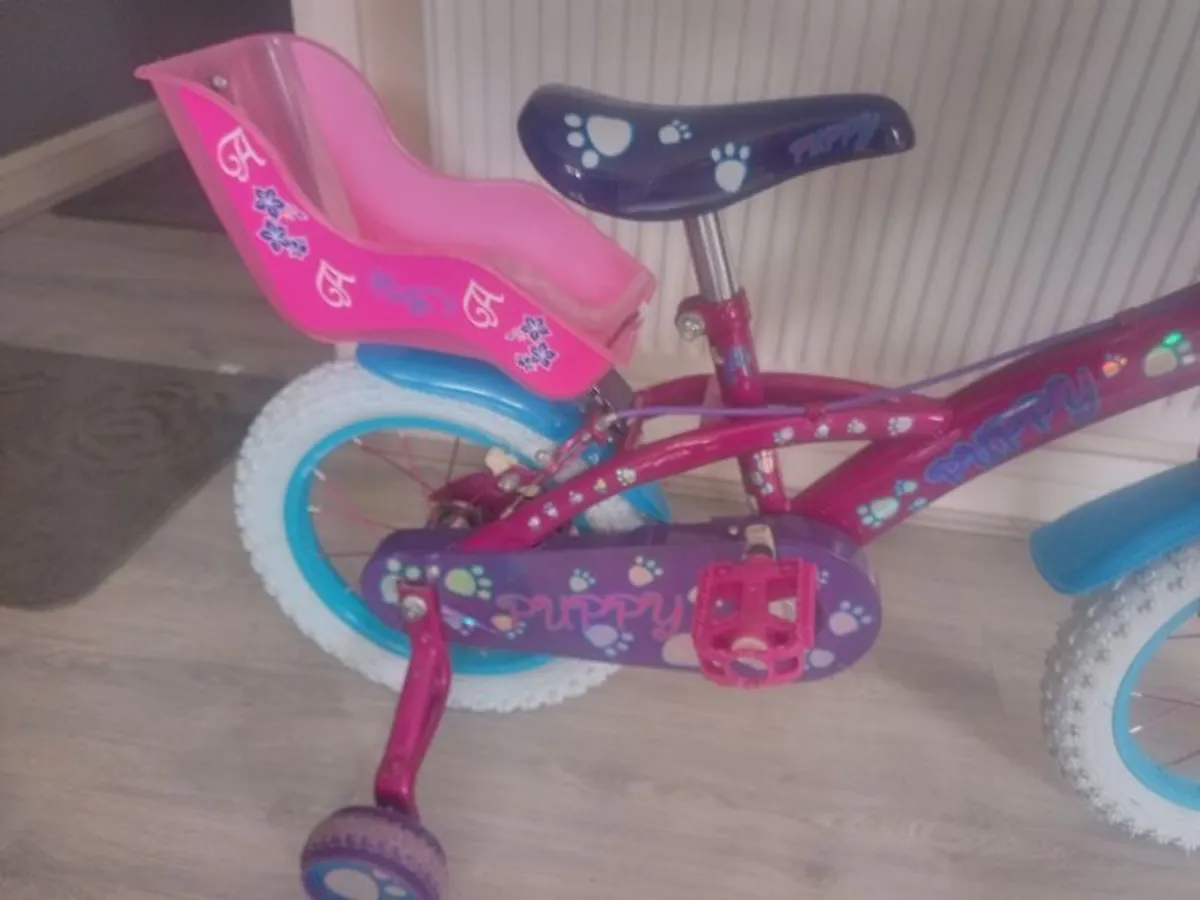 kids puppy bike size 14 inch wheels - Image 3