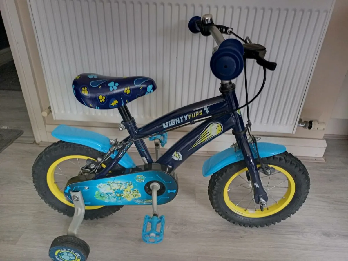 Kids might pups bike size 12 inch wheels - Image 1