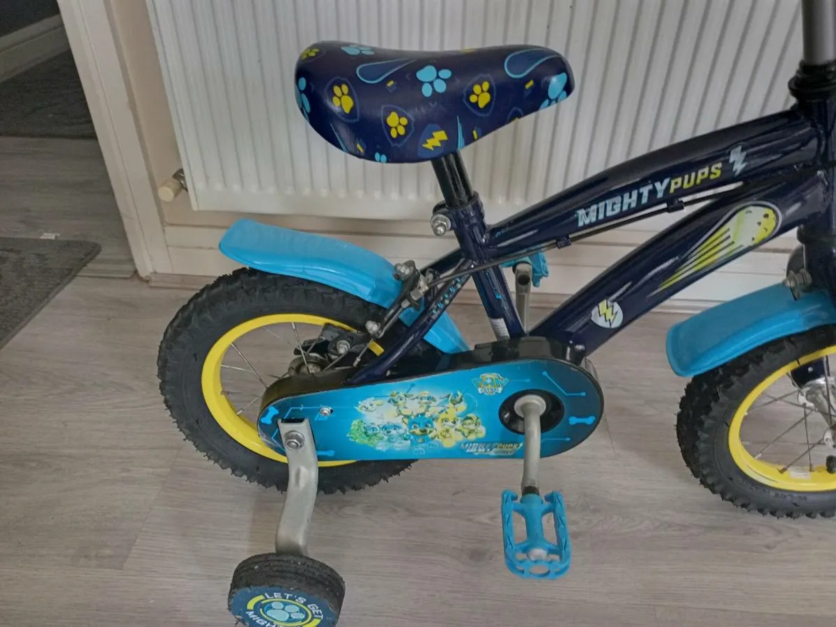 Kids might pups bike size 12 inch wheels - Image 3